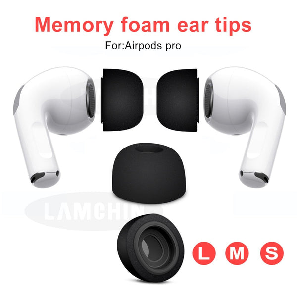 Sponge Silicone Memory Foam Ear Tips For AirPods Pro Replacement Earpads For Apple AirPods Pro Bluetooth Earphone Accessories - Stardust Hut