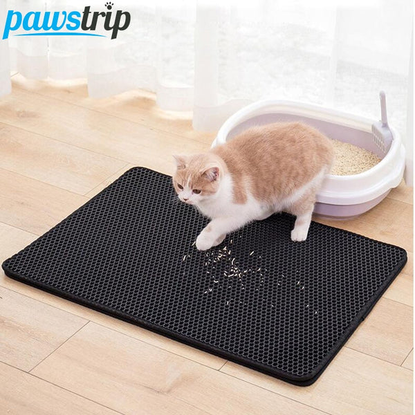 Waterproof Pet Cat Litter Mat EVA Double Layer Cat Litter Trapping Pet Litter Cat Mat Clean Pad Products For Cats Accessories - Stardust Hut