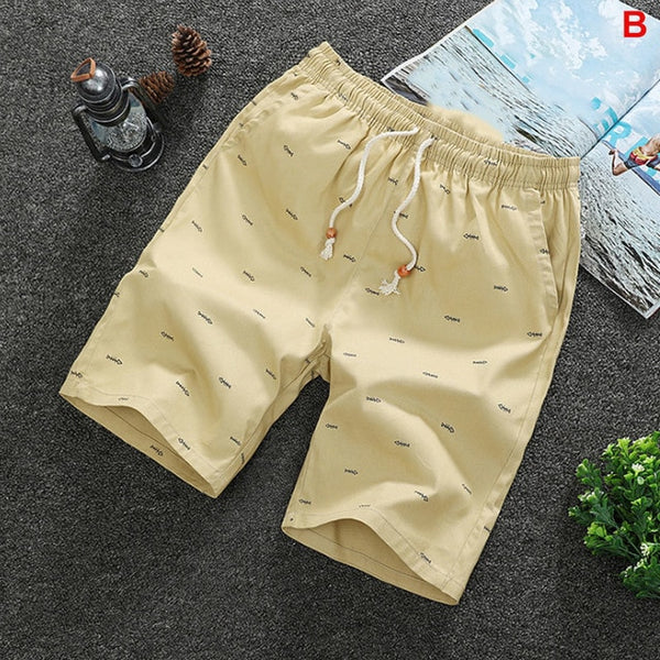2020 Summer Men's shorts Casual Loose Cropped Trousers Sports Shorts Loose Knit Straight Casual Pants Cotton Short Pants New 4XL - Stardust Hut