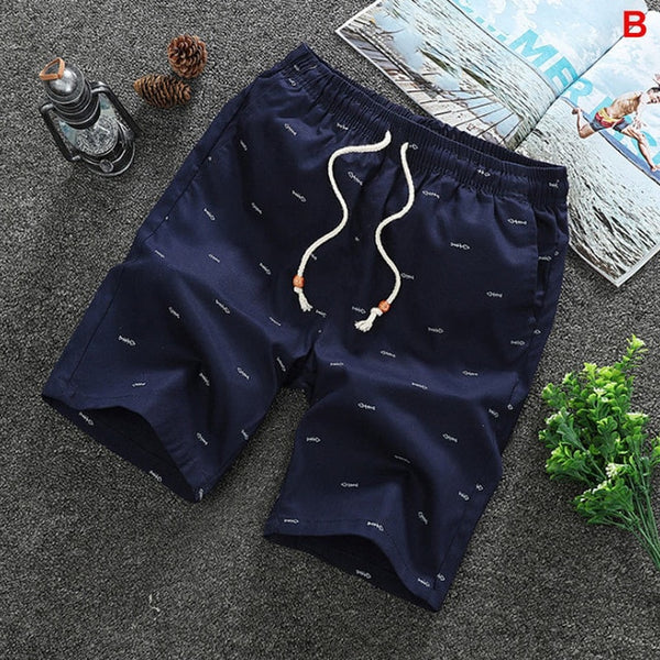 2020 Summer Men's shorts Casual Loose Cropped Trousers Sports Shorts Loose Knit Straight Casual Pants Cotton Short Pants New 4XL - Stardust Hut